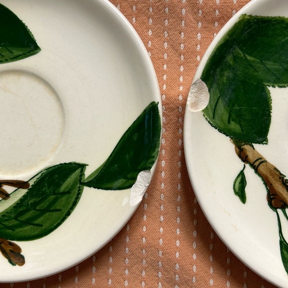 Metlox Poppytrail California Apple Saucers 6 - Picture 3 of 4